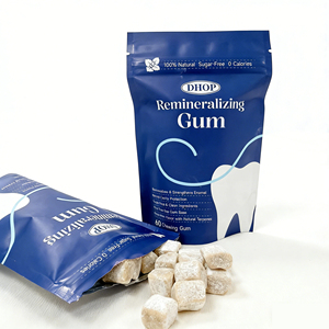 <span class=keywords><strong>Chewing</strong></span>-<span class=keywords><strong>gum</strong></span> tout-en-un pour la santé bucco-dentaire avec hydroxyapatite, xylitol et propolis pour le blanchiment des dents et la fraîcheur de l'haleine – Complément alimentaire - Product Image 1