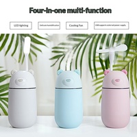 Produk Baru Grosir Mini Usb Polar Bear Humidifier Lucu Kreatif Kartun Tiga-dalam-satu Lampu Malam Ultrasonik Rumah Tangga