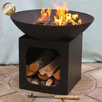Tables de brasero d'extérieur en acier au design moderne, avec dispositif de sécurité flamme, écologiques et portables, pour la vente en gros