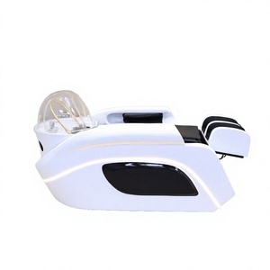 MOOLIN Mobilier de Salon de Coiffure Moderne Multifonctionnel avec Lit de Lavage Électrique Massant et Fauteuil de Lavage pour Salon de Beauté et Extérieur - Product Image 2