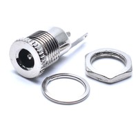 Prise femelle DC099 5,5 mm x 2,1 mm pour alimentation CC, montage sur panneau, prise murale en cuivre 36 V 10 A, trou ouvert 11 mm