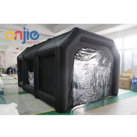Station de travail de voiture portable à vendre cabina de pintura couverture de voiture gonflable tente de pulvérisation de peinture mobile cabine de peinture gonflable