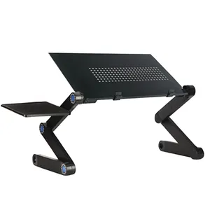 Soporte ajustable de aleación de aluminio para portátil, base plegable de metal para mesa de ordenador portátil, soporte de escritorio para cama