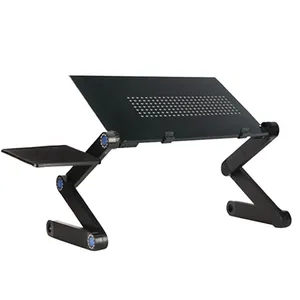 Verstelbare Draagbare Aluminium Laptop Stand Opvouwbare Metalen Laptop Tafel Houder Notebook Bureau Ondersteuning Voor Bed