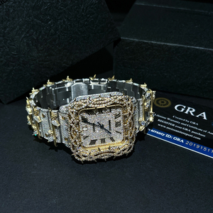 <span class=keywords><strong>Reloj</strong></span> Mecánico Automático <span class=keywords><strong>para</strong></span> Hombre con Logotipo Personalizado, Venta al Por Mayor, Diseño de Lujo con Cristales, Acabado en Dos Tonos, Estilo Urbano - Product Image 3