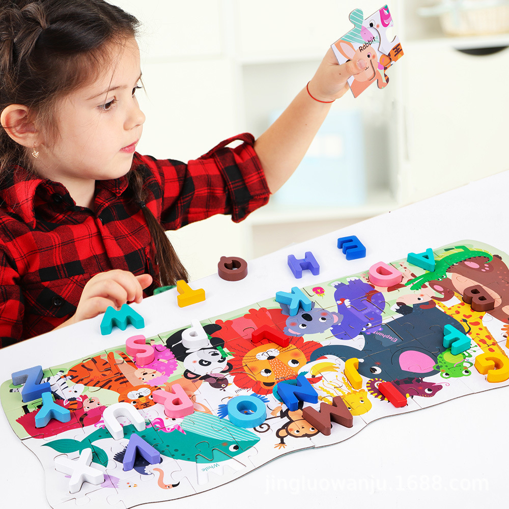 Educational Animal & Alphabet Memory Puzzle Toy (WLC002-H) - View 3