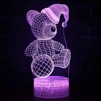 Lampe LED à 16 couleurs changeantes, logo personnalisé, lampe acrylique 3D à effet d'illusion, cadeau, lampe de chevet pour chambre à coucher