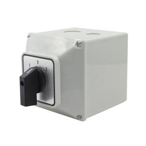 LW26-63/<strong>4</strong> Four-wire Dual Power Switching Motor 63A Waterproof Box IP65 Rotary Switch <strong>4</strong> Pole <strong>1</strong>-0-2 Universal Transfer Switch - Product Image 2