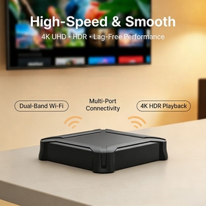 Boîtier TV Android 4K Amlogic S905Y4 avec décodage <span class=keywords><strong>AV1</strong></span>, 2+16 Go/4+32 Go, double Wi-Fi, BT5.2, USB3.0, Ethernet 1000M, décodeur intelligent pour hôtel - Product Image 4