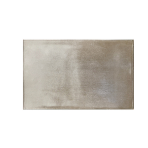 Comodino Lucienne in Velluto Beige con Piano in Vetro e Cassetti Trapuntati - Product Image 4