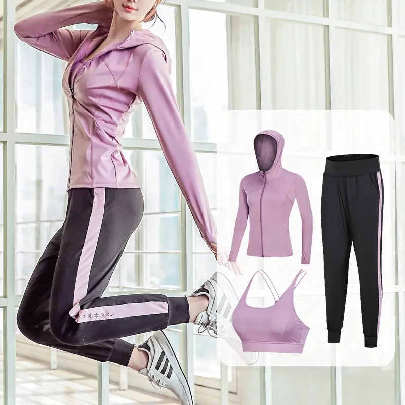 sport exercise suit yoga gym wear women athletic clothing women sportswear fitness set yoga bra shirt