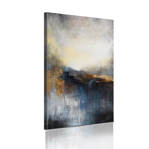 Handgemaakte Zware Getextureerde Olieverfschilderij Wanddecoratie Moderne Abstracte Canvas Kunst Schilderij Voor Huis Woonkamer Kantoorinrichting