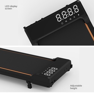 電動家庭用トレッドミルデスク折りたたみ式フラットウォーキングパッド手動インクラインLEDディスプレイ運動フィットネス機器 - Product Image 4