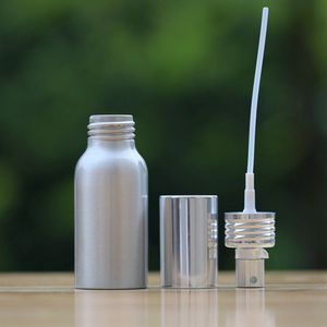 30ml 50ml 100ml 250ml <span class=keywords><strong>500ml</strong></span> de plata del aerosol de la niebla de la botella del atomizador de la botella de aluminio botella dispensador de alcohol botella del rociador - Product Image 4