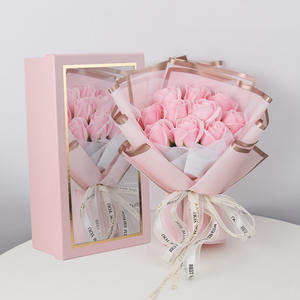 TC <span class=keywords><strong>buon</strong></span> <span class=keywords><strong>natale</strong></span> regali 38cm sapone artificiale rose fiori Bouquet in scatola regalo regali di san valentino per le ragazze - Product Image 5
