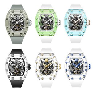 Reloj automático con correa FKM diseñado con movimiento BX7885 y tono visual fuerte - Product Image 1
