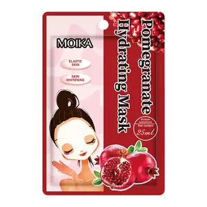 Grosir OEM ekstrak buah masker wajah Vegan organik Kelapa Masker Korea lembaran Masker kontrol minyak masker kecantikan wajah