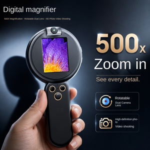 Loupe numérique K01 HD à double lentille en acrylique, 16 LED, <span class=keywords><strong>pour</strong></span> l'entretien industriel, la lecture et l'inspection d'écrans - Product Image 3