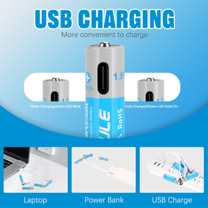 Baterías AAA de iones de litio recargables de carga rápida de 1,5 V, V, 800mWh, tamaño <span class=keywords><strong>Triple</strong></span> <span class=keywords><strong>A</strong></span>, iones de litio cilíndricos para electrodomésticos - Product Image 4