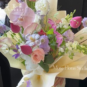 <span class=keywords><strong>2025</strong></span> thời trang đầy màu sắc bó hoa chất liệu không thấm nước Giấy Gói cho hoa gói giấy - Product Image 2