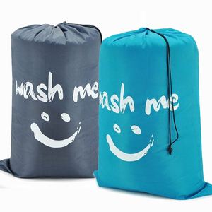 Sacs à linge en nylon personnalisables avec logo, extra grands, pour vêtements sales, lavables en machine - Product Image 1