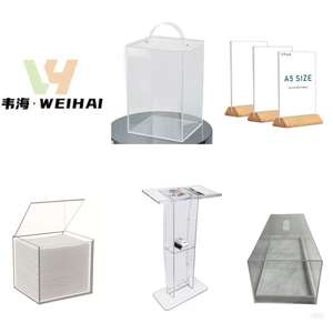Présentoir en acrylique écologique moderne avec couvercle anti-poussière et design de fenêtre - Product Image 5