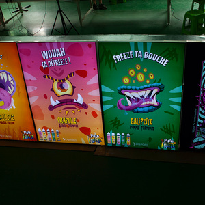 Khung nhôm lightbox đèn <span class=keywords><strong>LED</strong></span> quảng cáo Silicone biển quảng cáo cho bộ phim mềm treo cài đặt angll cho hiển thị hình ảnh - Product Image 1