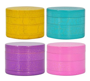 Recién llegado, aspecto especial de jadeo de grietas, molinillo de hierbas de zinc de 2,5 pulgadas para especias - Product Image 3