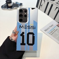 No.10 pour Messi Football Star Shell pour Samsung S22 S23 S24 S25 Ultra coques de téléphone portable en matériau PC durable