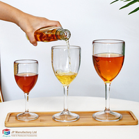 10oz incassable tige épaisse haute tulipe en forme de verre à vin en plastique PC verre à vin gobelet tasse pour la vente en gros