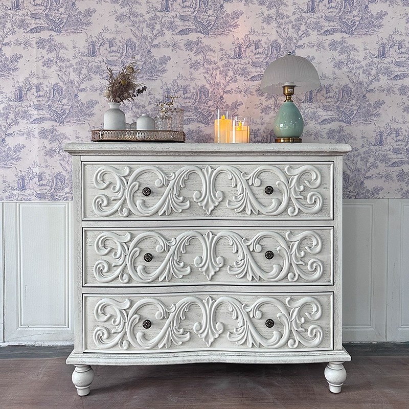 French Style Retro Wall Mounted Storage