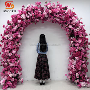 Nouveauté : Fleurs artificielles rose vif pour arche de mariage – Arche florale 3D pour mariage à vendre - Product Image 1