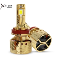 Ampoule de phare de voiture LED super lumineuse 240W 40000lm H1 H4 H7 H11 9005 9006, feux antibrouillard automatiques, phare super lumineux