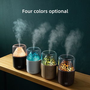 Ultrasonik yağ serin sis Bedroom Usb Led alev yangın hava temizleyici taşınabilir Aroma volkan nemlendirici difüzör yatak odası için - Product Image 6