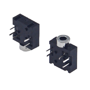 Conector de Audio PJ-204 de 2.5mm para Sistemas de Intercomunicación, Montaje Horizontal DIP de 5 Pines con Carcasa de Latón, Conector Específico para Intercomunicación - Product Image 3