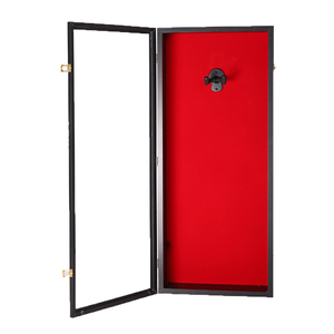 เคสโชว์กีตาร์ไม้มะฮอกกานีสีดำสำหรับกีตาร์อะคูสติกขนาดใหญ่ - Product Image 2