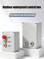 Boîtier de commande moteur CHNT 15KW 380V, étanche IP66, en ABS, avec bouton-poussoir, bouton d'arrêt d'urgence et protection contre les surcharges.