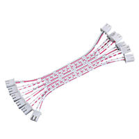 Connecteur femelle-femelle JST XH 2,54 mm avec câble 26AWG rouge et blanc, 2/3/4/5/6/7/8/10/12 broches, fiches double extrémité XH2.54