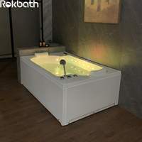 Rokbath WB-5039 baignoire de massage pour deux personnes spa de massage à remous avec jets à bulles d'air avec musique bluetooth