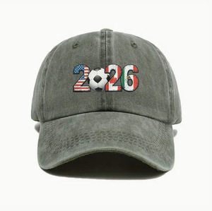 Cappellino da Calcio Stampato Giochi Nord America 2026, Berretto Sportivo in Tessuto Lavato, Cappello da Sole Unisex, Visiera Sportiva per Esterni - Product Image 6