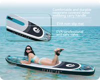 Planche de SUP gonflable double couche Drop Stitch ultralégère et écologique, certifiée BSCI, pour voyage, 11'*33''*6''