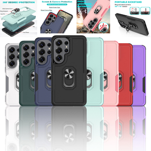Funda Antigolpes para <span class=keywords><strong>Samsung</strong></span> Galaxy S26 Ultra con Anillo de Soporte, Carcasa Móvil de Doble Capa TPU+PC 2 en 1 para <span class=keywords><strong>Samsung</strong></span> S26 Ultra - Product Image 1
