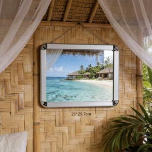 Cadre en aluminium de 32 mm à coins arrondis, facile à changer, avec panneau arrière en aluminium-plastique pour affichage professionnel, bureau, maison - Product Image 3