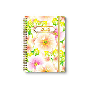 Planificateur annuel A5 en anglais de 26 ans, <span class=keywords><strong>plan</strong></span> de <span class=keywords><strong>travail</strong></span> avec pages séparées, perforé, stylo à spirale en anglais - Product Image 1