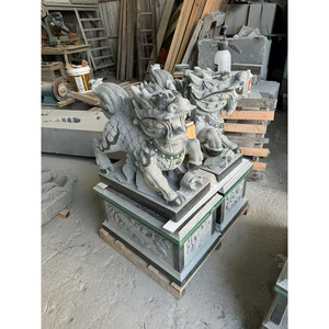 Bán Buôn Chất Lượng Cao Tự Nhiên Đá Granit Đá Khắc Khắc Lớn Foo Fu Con Chó Điêu Khắc Lớn Trung Quốc Sư Tử Tượng - Product Image 3