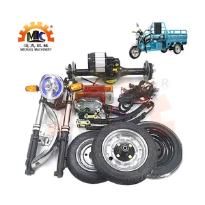 Nouvelle énergie thaïlande/inde Tricycle électrique 3 roues Kits complets pièces de rechange essieu de roue arrière avec moteur BLDC 48v 1500w