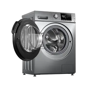 Haushalt große Kapazität intelligente 10 kg variable Frequenz voll automatische Frontlader Waschmaschine mit heißer Trocknung 2 in 1