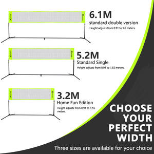 Kangteng Filet Portable Tout-en-Un Réglable Pickleball Badminton Tennis Plus Léger Instantané - Product Image 3