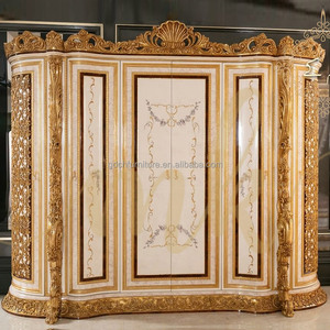 Letto a Baldacchino <span class=keywords><strong>in</strong></span> <span class=keywords><strong>Legno</strong></span> <span class=keywords><strong>Massello</strong></span> Personalizzabile con Set di Tessuti, Stile Europeo di Lusso Francese per Casa e Villa - Product Image 6