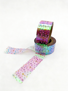 <span class=keywords><strong>Film</strong></span> en rouleau holographique arc-en-ciel BOPP CPP enduit d'aluminium pour l'emballage automatique de bonbons, de chocolats et de bonbons durs - Product Image 6